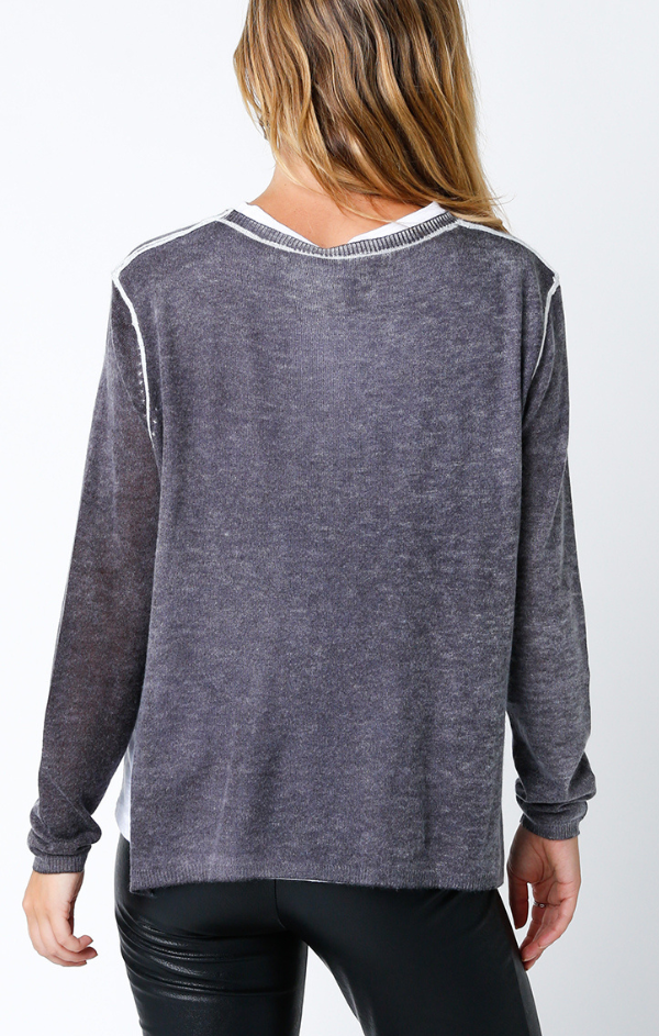 Double Layer Knit Crew