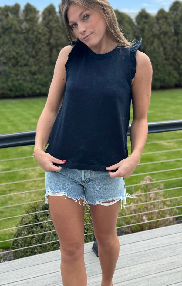 Solid Ruffle Cami