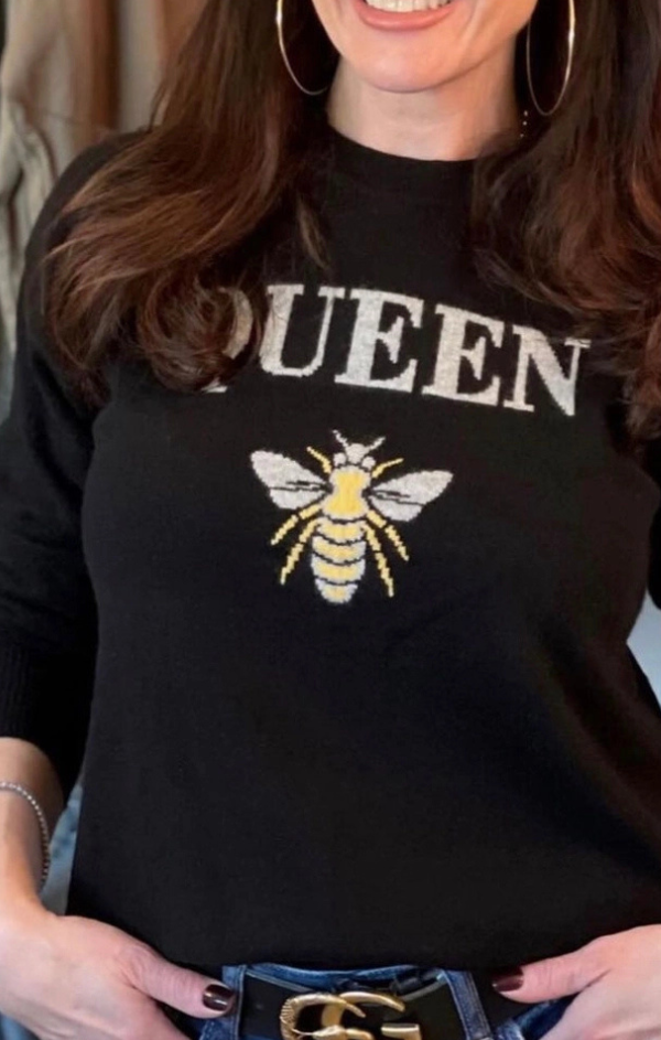 Queen Bee 100% Cashmere Sweater