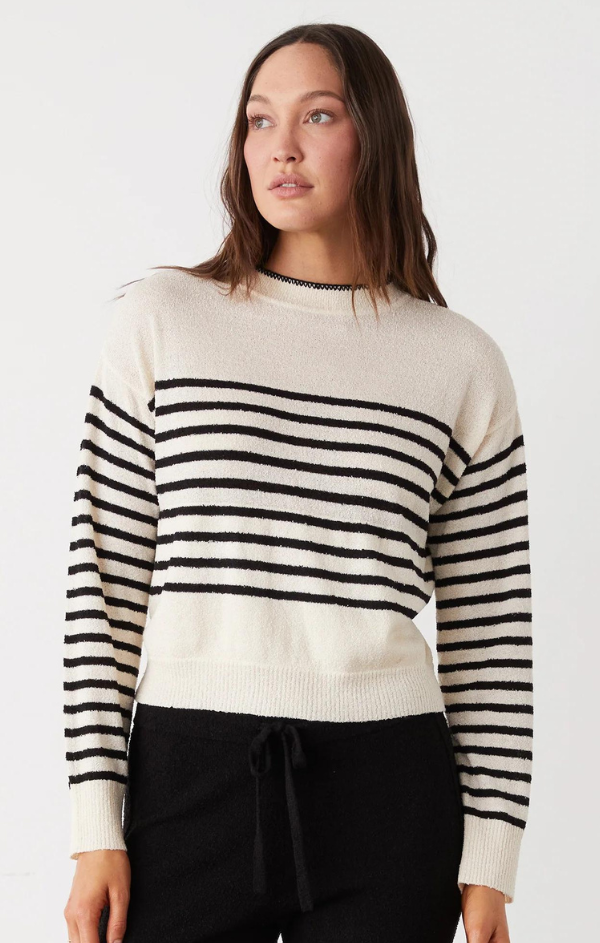 stripe knit sweater