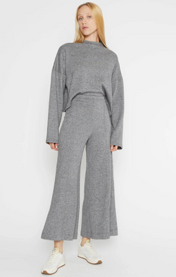 Sweater Knit Wide Leg Pant