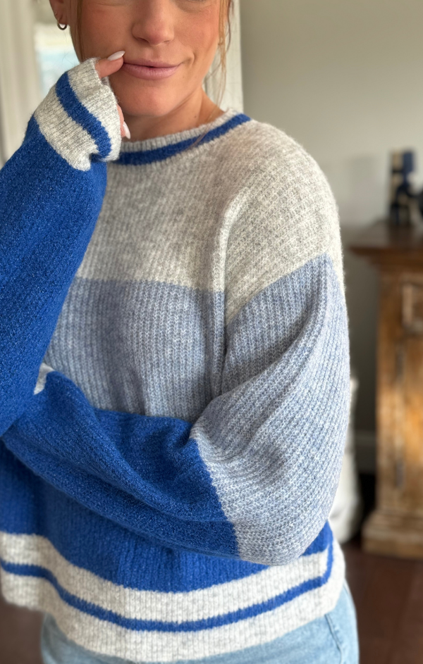 Indigo Stripe Sweater