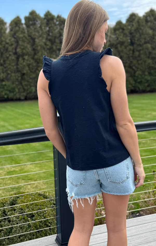 Solid Ruffle Cami