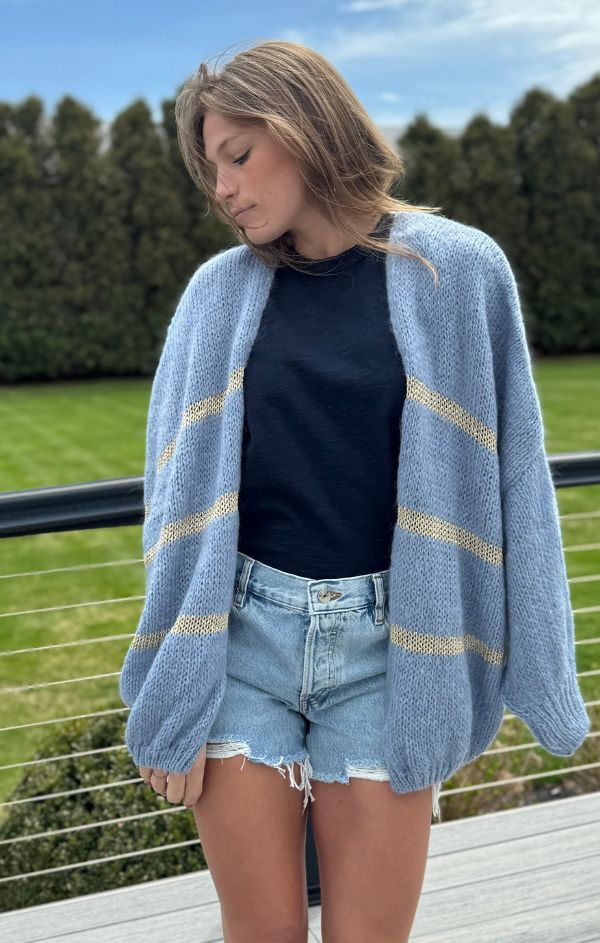 Sparkle Stripe Cardigan