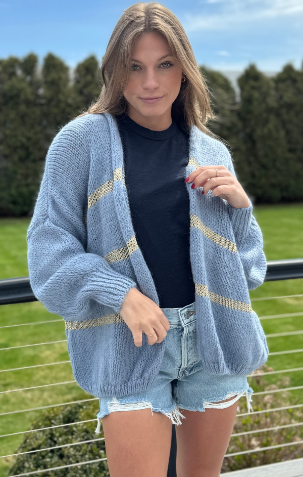 Sparkle Stripe Cardigan