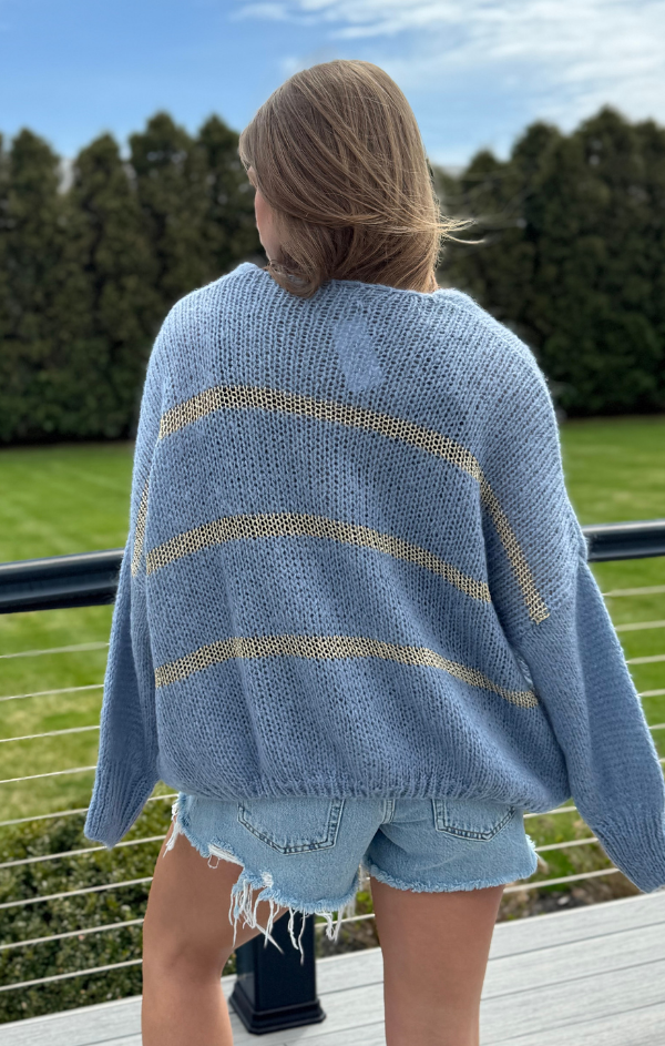 Sparkle Stripe Cardigan