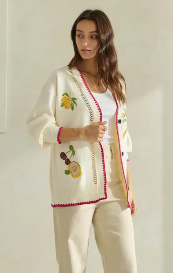 Tropical Fruit Cardigan