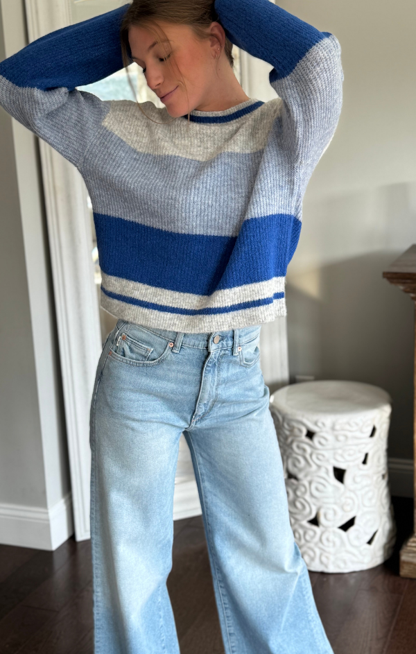 Indigo Stripe Sweater