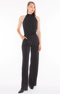 Backless Halter Jumpsuit