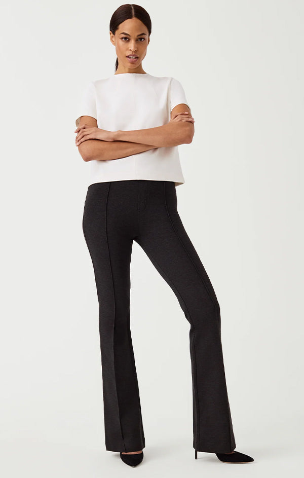 SPANX® Black High Rise Perfect Pant Flare – Purpose Boutique