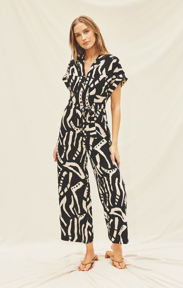 Bengal Short Sleeve Jumpsuit